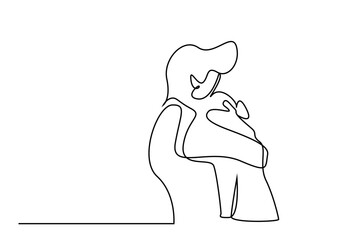 couple in love  missed each other very much  hugging. father  daughter hugging tight
