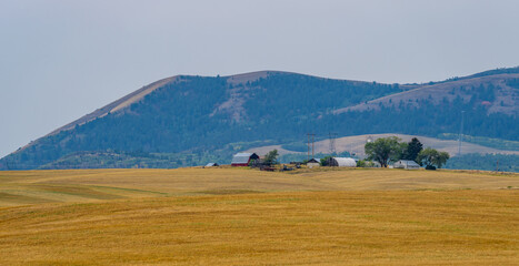 Wyoming Farm in Late Summer