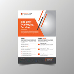 Corporate flyer template. Flyer design.