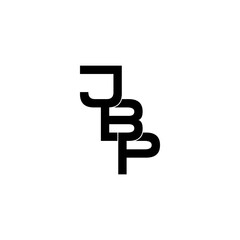 jbp letter initial monogram logo design