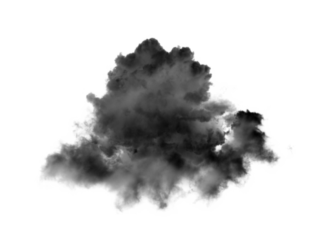 Smoke isolated on transparent png