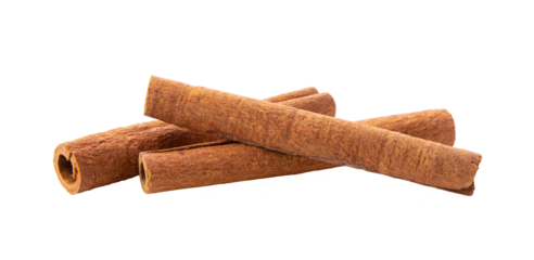 Cinnamon sticks stacked on transparent png