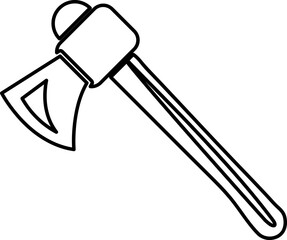 axe icon vector symbol template on white background..eps