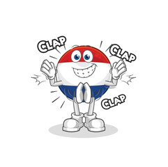 Netherlands applause illustration. character vector
