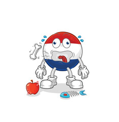 Netherlands burp mascot. cartoon vector