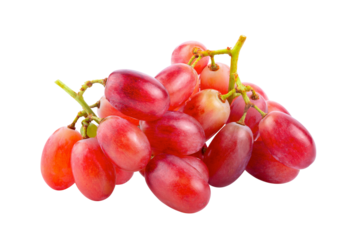 Red grapes isolated on transparent png