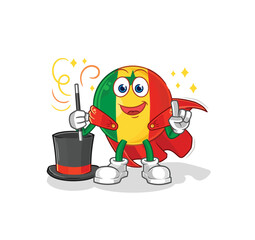 senegal magician illustration. character vector