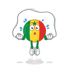 senegal jump rope exercise. character vector