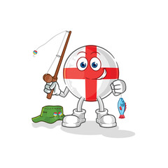 england fisherman illustration. character vector