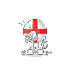 england blowing nose character. cartoon mascot vector
