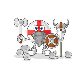 england viking with an ax illustration. character vector