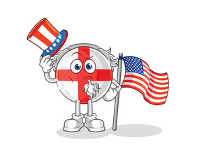 england uncle sam character. cartoon mascot vector