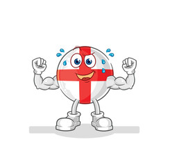 Fototapeta na wymiar england muscular cartoon. cartoon mascot vector