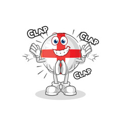 england applause illustration. character vector