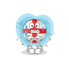england cold illustration. character vector