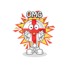 england Oh my God vector. cartoon character
