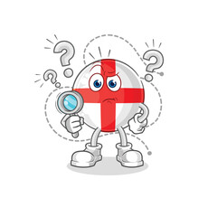 england searching illustration. character vector