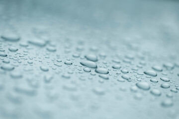 水滴・朝露・雨・ボンネット