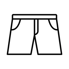 Illustration of Short Pants design Icon