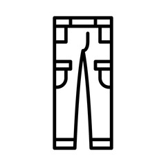 Illustration of Trouser design Icon