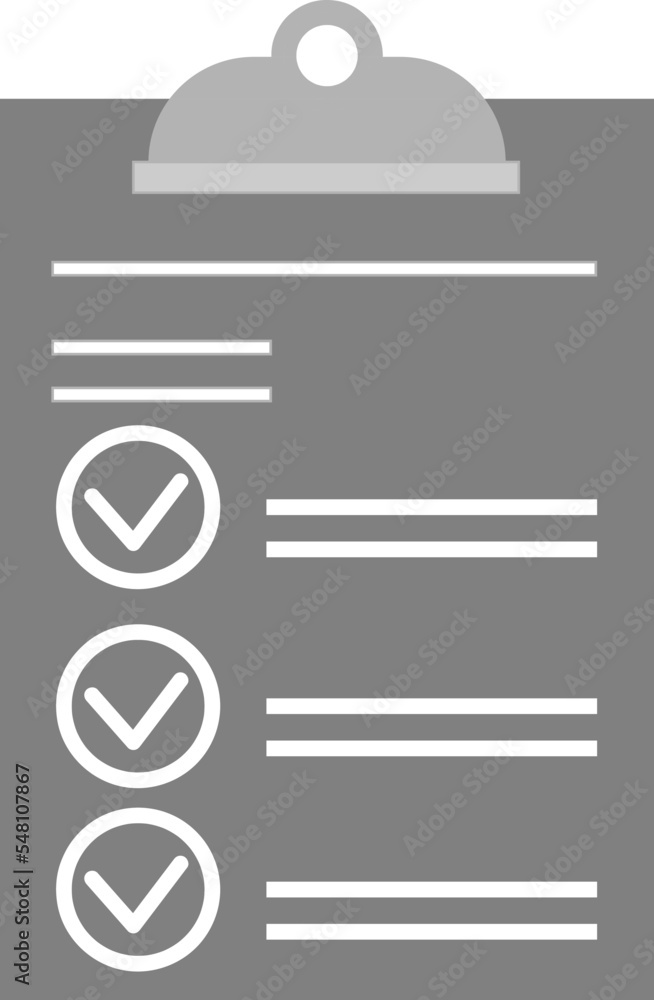 Poster clipboard with checklist icon. flat illustration of clipboard with checklist icon for web. vector il