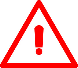 Danger traffic sign flat icon, vector sign, colorful pictogram isolated on white. Symbol, logo illustration..eps