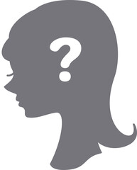 女性のシルエット