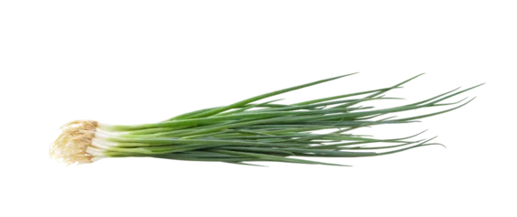 Fototapete Frisches Gemüse Frühlingszwiebel isoliert auf transparentem Png