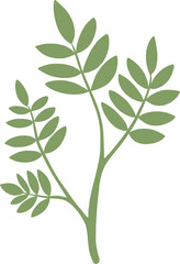 simplicity floral freehand drawing flat design.