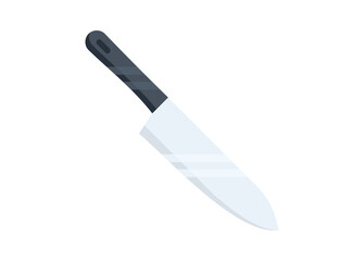 Kitchen knife. Simple flat illustration.