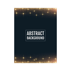 Golden light sparkles luxury Background