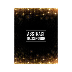 Golden light sparkles luxury Background
