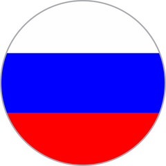  Russia flag round shape 2022112243