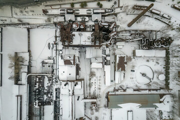 Demidov's old plant in Nizhny Tagil, Russia. Aerial view