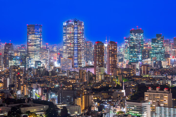 Fototapeta na wymiar 東京　恵比寿ガーデンプレイスからの夜景