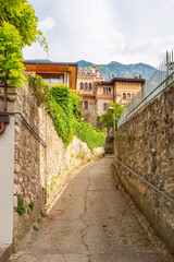 Architectural Elements of Historical buildings in the centre of Malcesine,  Italy.