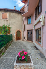 Architectural Elements of Historical buildings in the centre of Malcesine,  Italy.