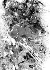 Painting Flow On Surface Monochrome Overlay 16. Great as an overlay and as a background for psychedelic and surreal images.