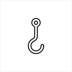 hooks vector. icon hooks isolated. vector illustration isolated on white background.