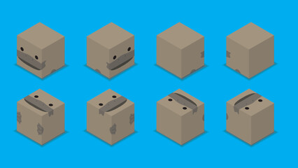 Fototapeta premium Animal Dice 3D Characters Animal Platypus Cartoon Vector
