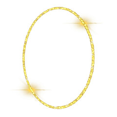 Ellipse Gold Glitter Wreath Holiday Bokeh Background