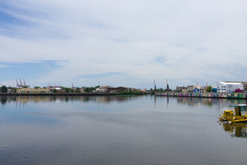 Fototapeta premium La Boca neighborhood with few people, Buenos Aires