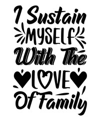 Happy Family Quotes T-shirt Design 