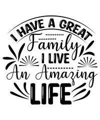 Happy Family Quotes T-shirt Design 