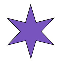 Star icon vector illustration in line filled design