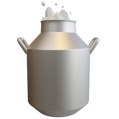 3d milk can