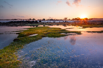 Beautiful view in Seger Beach located in Kuta, Lombok.