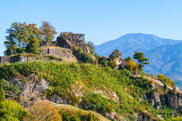 苗木城跡と恵那山
