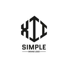 Real estate company logo. roman numeral logo
