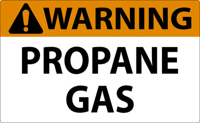 Fototapeta na wymiar Symbol Propane Warning Label, Propane Gas Sign